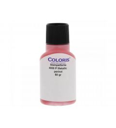 Sneldrogend Stempelinkt | Metallic Rood | Coloris 4000 P | 50 ml
