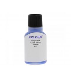 Sneldrogend Stempelinkt | Metallic Blauw | Coloris 4000 P | 50 ml