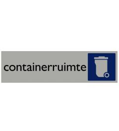 Informatiebord | Containerruimte | 165 x 44 mm