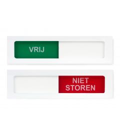 Schuifbord 120 x 30 mm, Wit, vrij - niet storen
