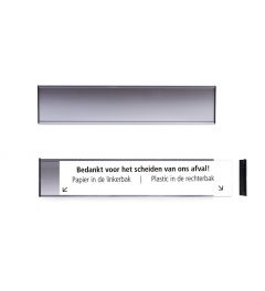 Deurbord | Zilver | 30x6cm
