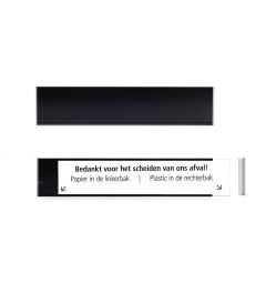 Deurbord | Zwart | 30x6cm