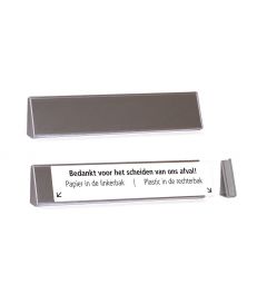 Baliebord | Zilver | 30x6cm