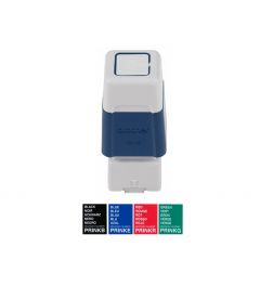 Brother PR-1212 stempel | 12x12mm | Zwart, Blauw, Rood, Groen