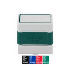 Brother PR-1850 stempel | 18x50mm | Zwart, Blauw, Rood, Groen
