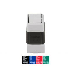 Brother PR-2020 stempel | 20x20mm | Zwart, Blauw, Rood, Groen
